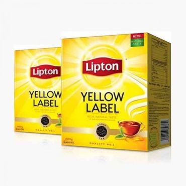 Lipton Yellow Label Tea 2 x 400Gm, 12 Pieces Per Carton
